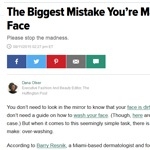 The Biggest Mistake You're Making While Washing Your Face